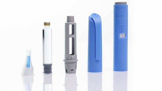 Pena Auto Injector dengan Penarikan Jarum Otomatis Terbuat dari Plastik Kelas Medis dan Baja Tahan Karat untuk Masa Simpan 24 Bulan