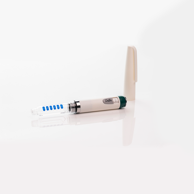 Alat suntik insulin mandiri ramping dikombinasikan dengan Pengingat Dosis yang menyediakan fitur pengiriman insulin dan pelacakan dosis yang mudah